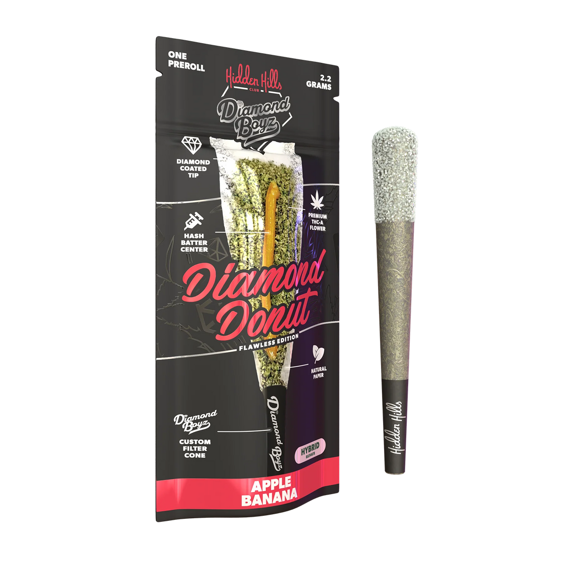 Hidden Hills Diamond Donut 2.2g Pre rolls
