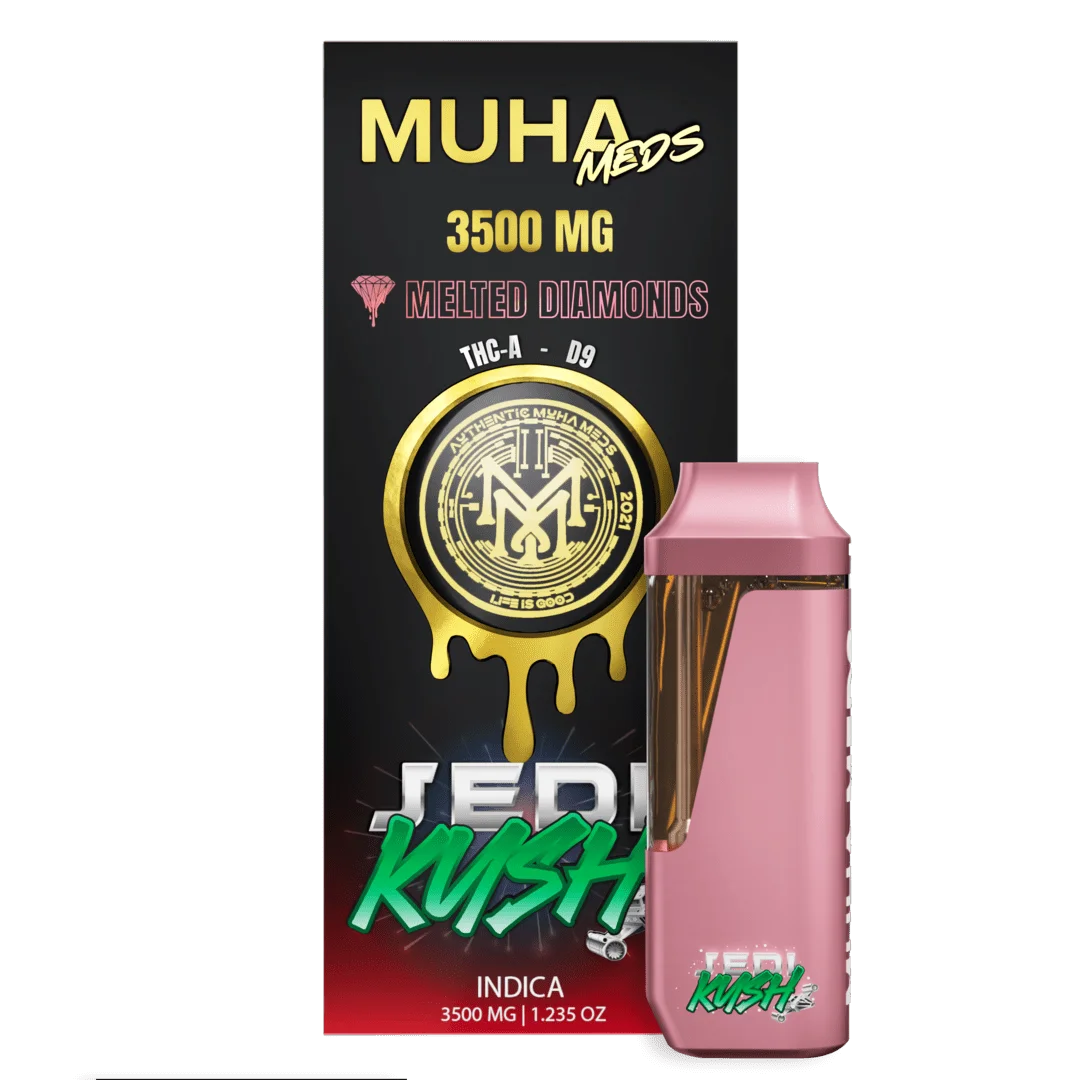 MUHA MEDS melted Diamonds THCA Disposable- Delta 9 3.5grams