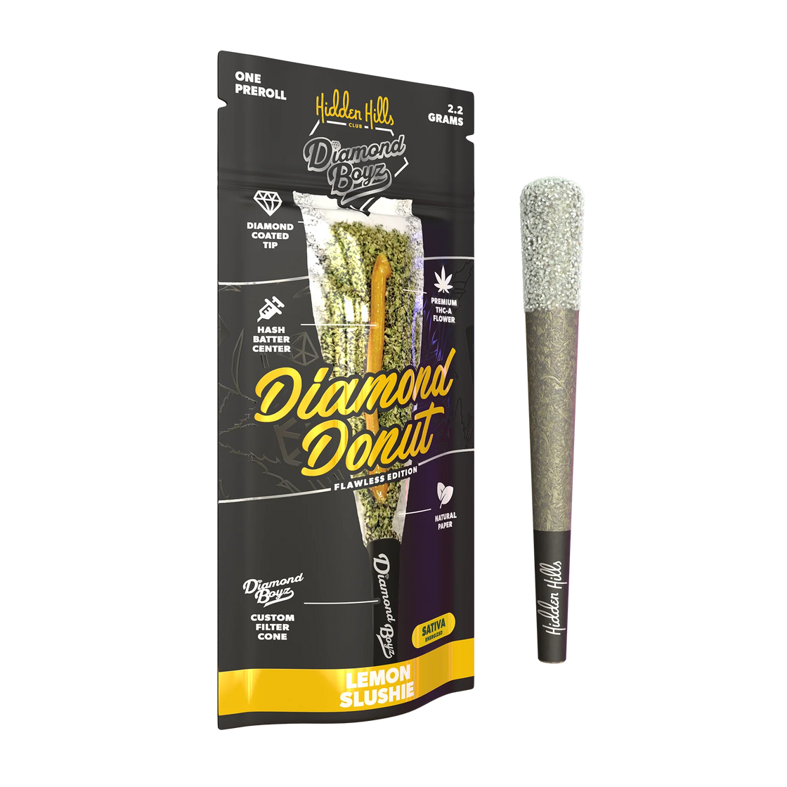 Hidden Hills Diamond Donut 2.2g Pre rolls