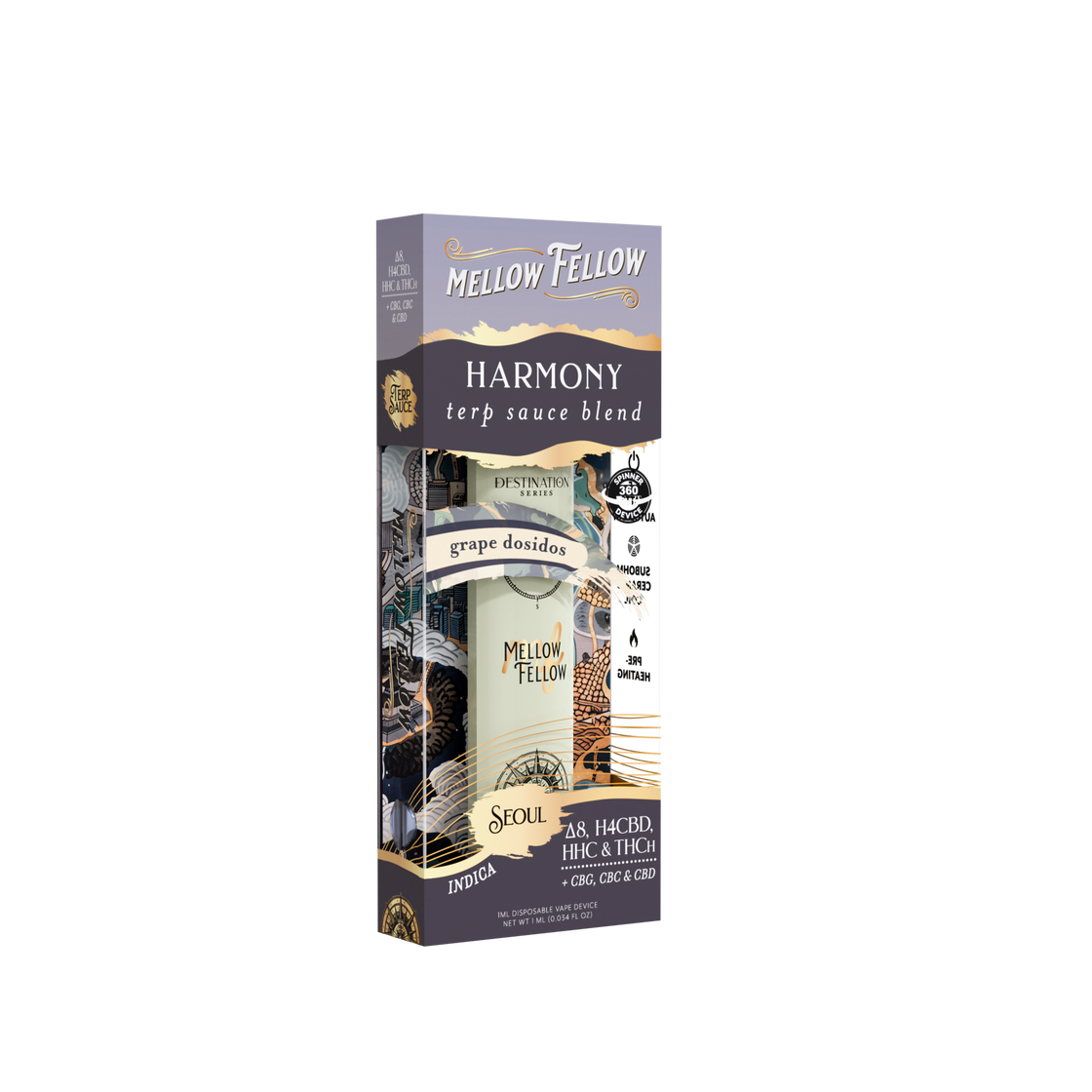 INDICA MELLOW FELLOW TERP SAUCE BLEND -  SPINNER 1 ML