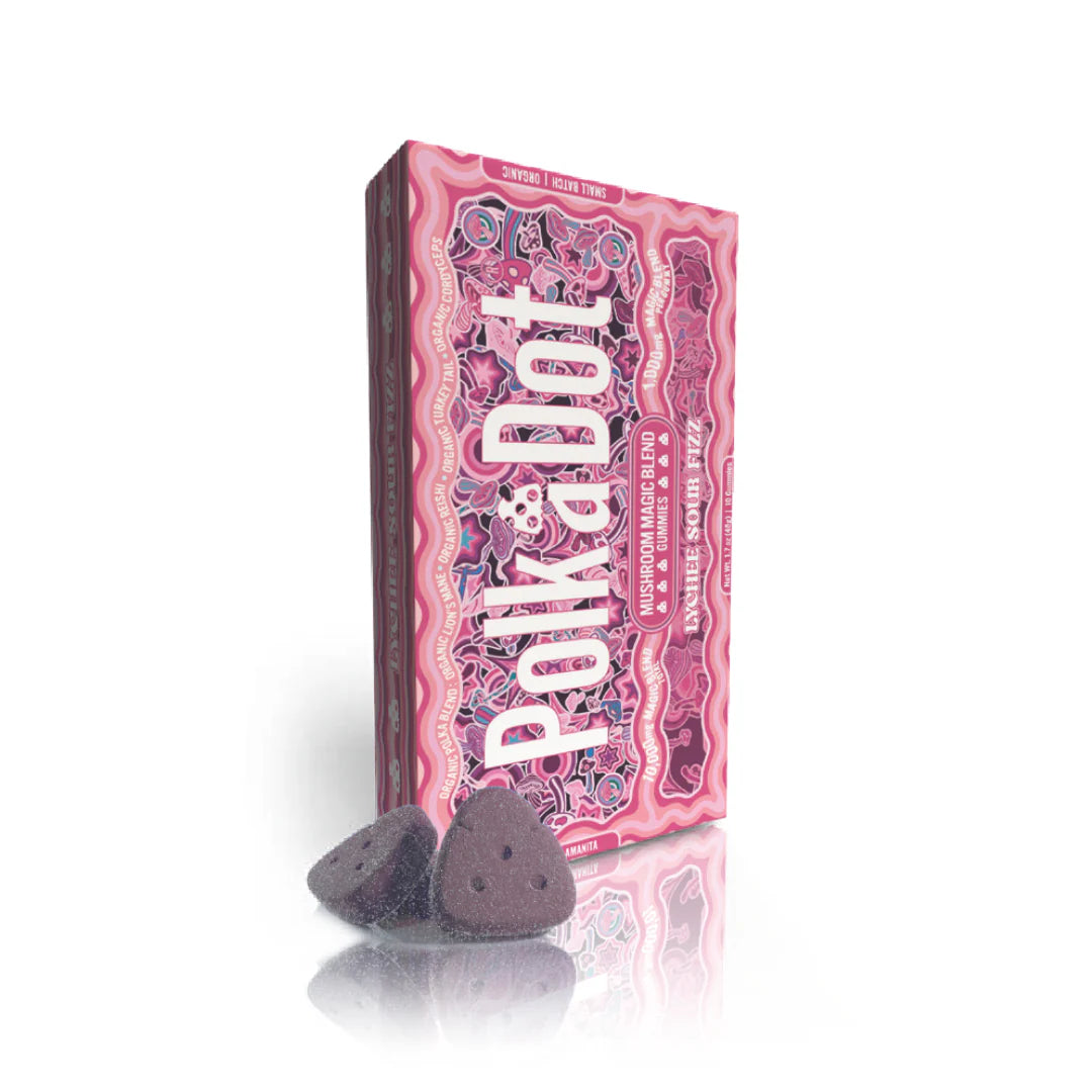 POLK A DOT MUSHROOM GUMMIES 1000GM/10CTS