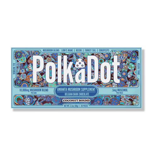 POLK A DOT MUSHROOM MAGIC BLEND CHOCOLATE BAR 500MG/20CTS
