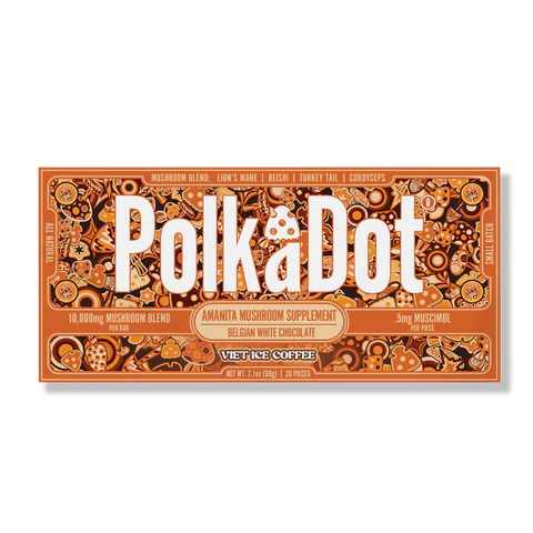 POLK A DOT MUSHROOM MAGIC BLEND CHOCOLATE BAR 500MG/20CTS