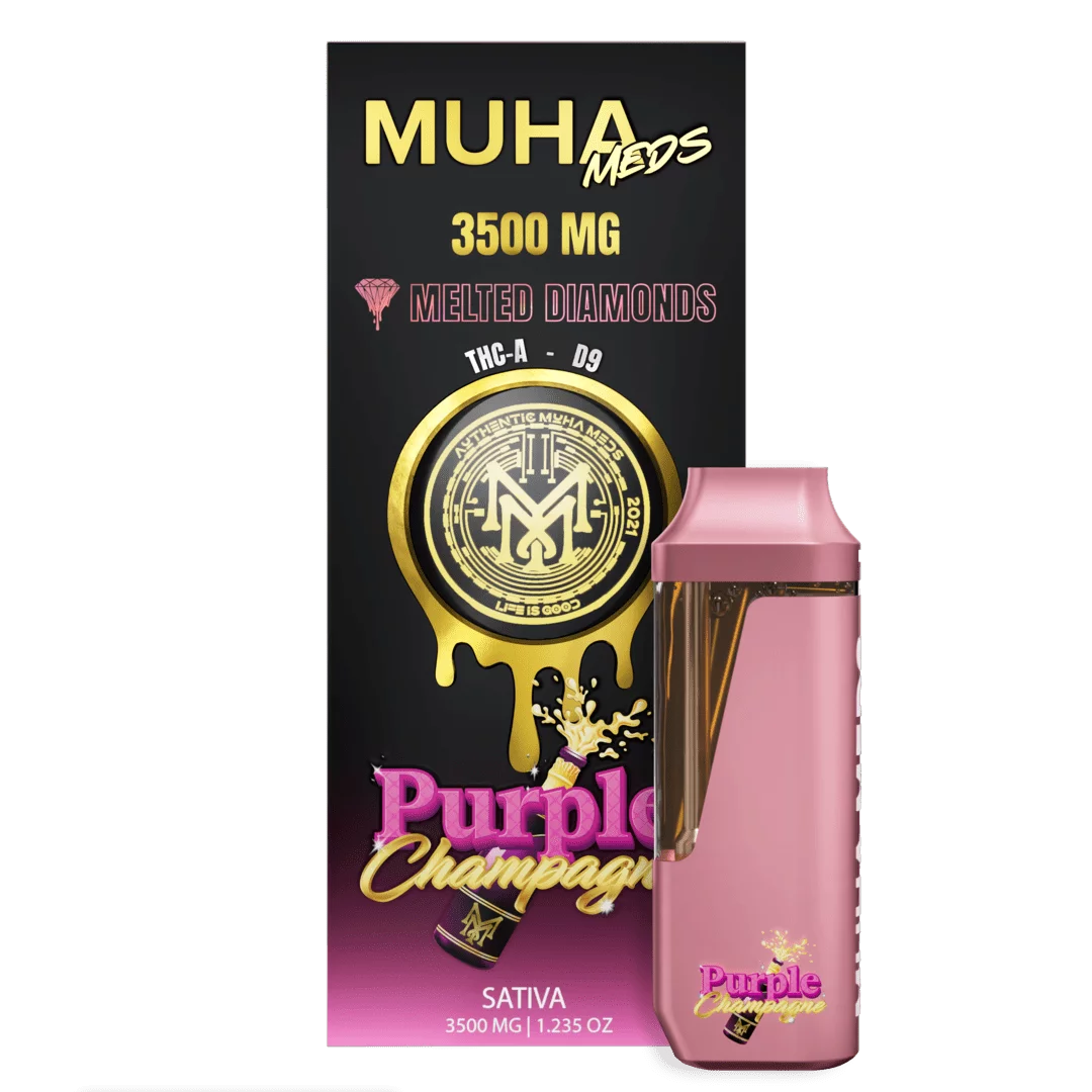 MUHA MEDS melted Diamonds THCA Disposable- Delta 9 3.5grams