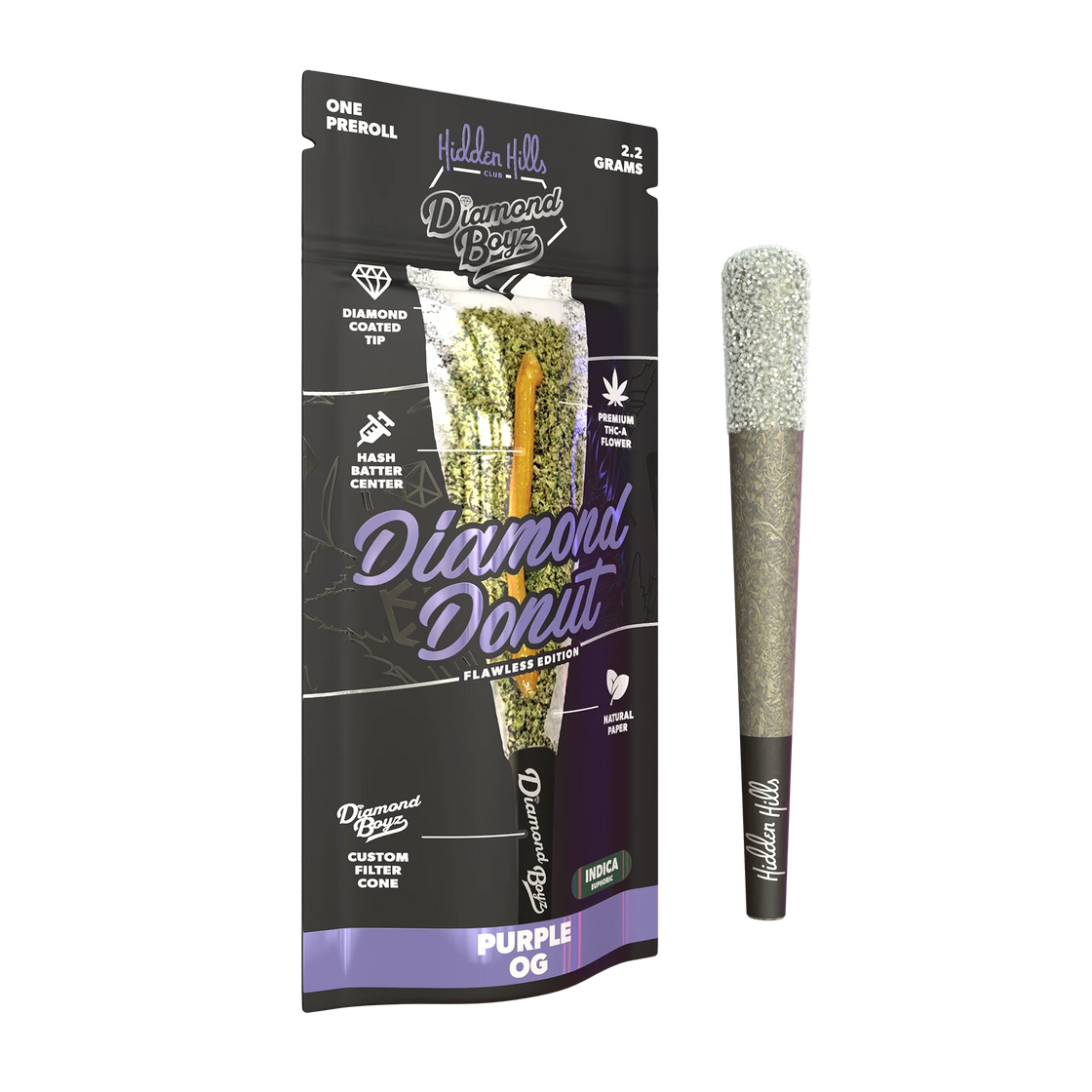 Hidden Hills Diamond Donut 2.2g Pre rolls