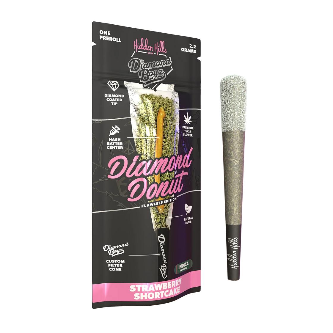 Hidden Hills Diamond Donut 2.2g Pre rolls