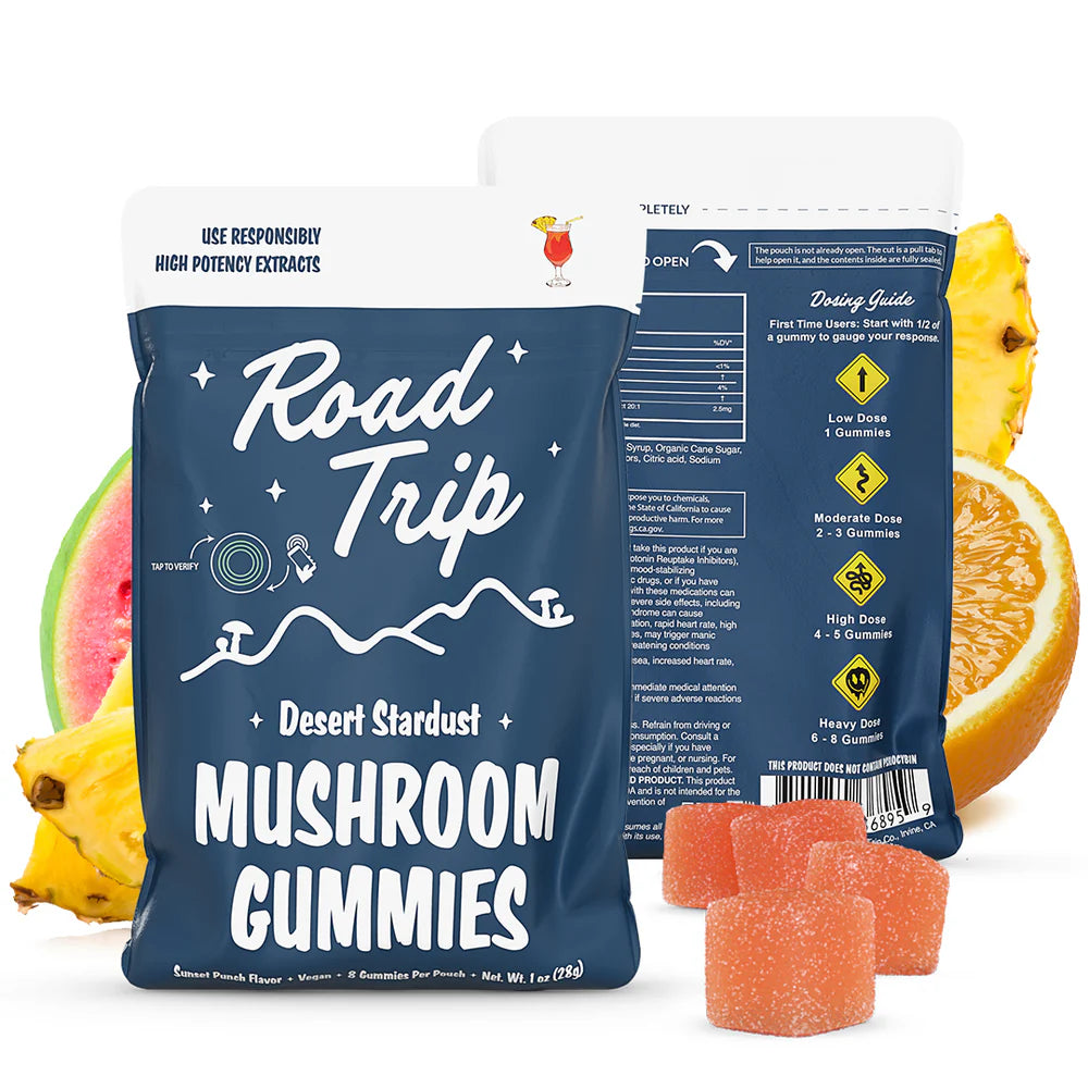 ROAD TRIP MUSHROOM GUMMIES 8CT/POUCH