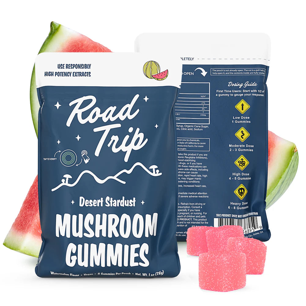 ROAD TRIP MUSHROOM GUMMIES 8CT/POUCH