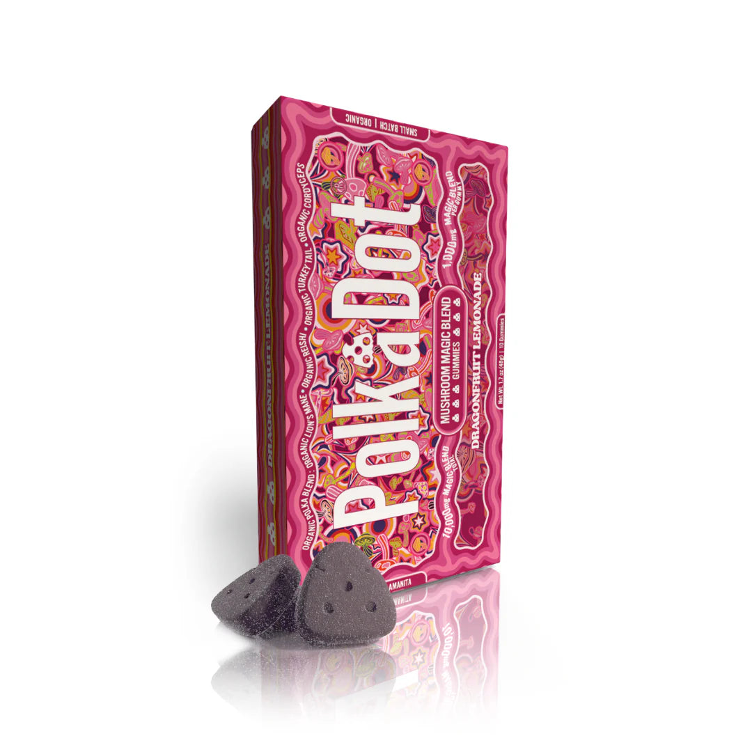 POLK A DOT MUSHROOM GUMMIES 1000GM/10CTS