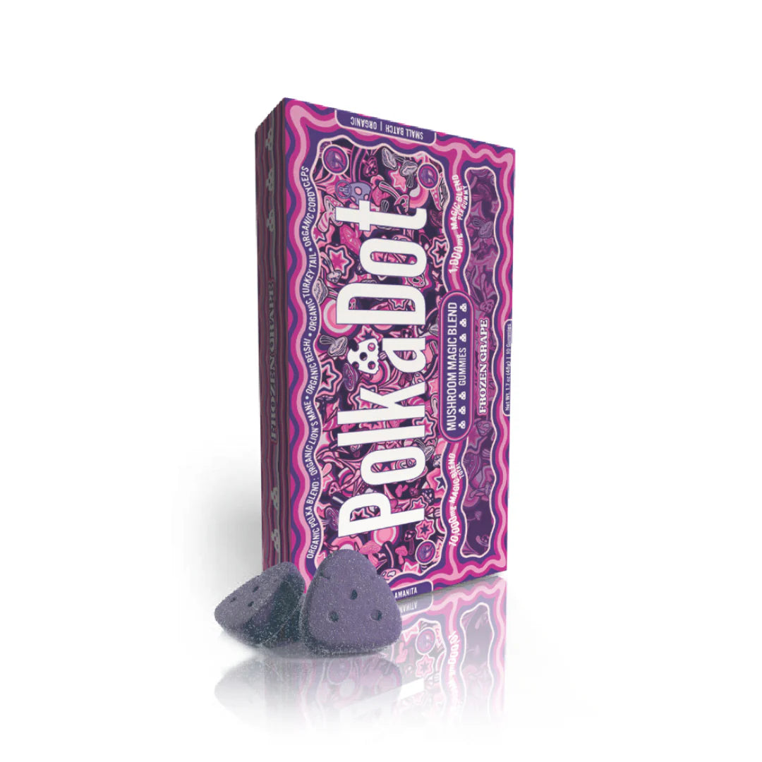 POLK A DOT MUSHROOM GUMMIES 1000GM/10CTS